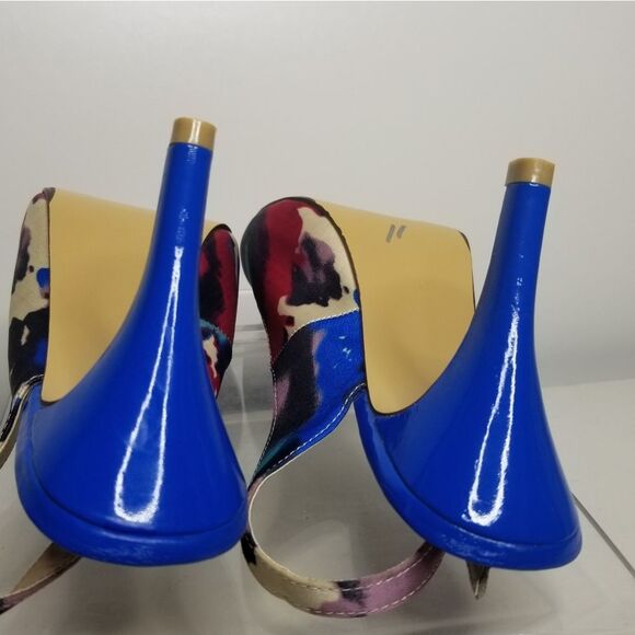 Mootsie Tootsies Women's‎ Multi Color Open Toe Dress Heels Size 7.5M - Picture 6 of 11